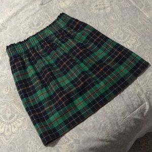 J Crew plaid skirt